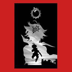 Свитшот хлопковый мужской Семь смертных грехов Мелиодас, цвет: красный — фото 2