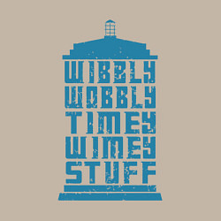 Свитшот хлопковый мужской Timey wimey stuff, цвет: миндальный — фото 2