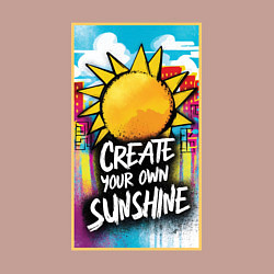 Свитшот хлопковый мужской Create your own sunshine, цвет: пыльно-розовый — фото 2