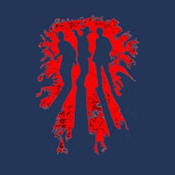 Свитшот хлопковый мужской Ходячие мертвецы Дэрил Диксон, цвет: тёмно-синий — фото 2