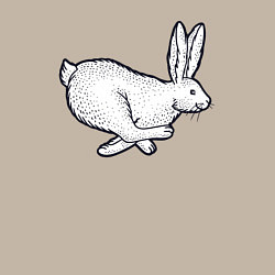 Свитшот хлопковый мужской Бегущий кролик, цвет: миндальный — фото 2