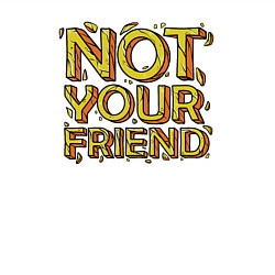 Свитшот хлопковый мужской Не твой друг, цвет: белый — фото 2