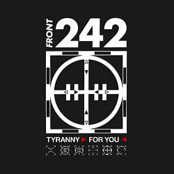 Свитшот хлопковый мужской Front 242 - Tyrany for you, цвет: черный — фото 2