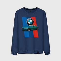 Свитшот хлопковый мужской Родстер BMW Z4, цвет: тёмно-синий
