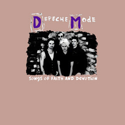 Свитшот хлопковый мужской Depeche Mode - Sofad band era, цвет: пыльно-розовый — фото 2