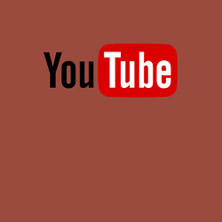 Свитшот хлопковый мужской You tube logo, цвет: кирпичный — фото 2