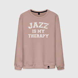 Мужской свитшот Джаз моя терапия