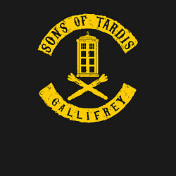 Свитшот хлопковый мужской Sons of tardis gallifrey, цвет: черный — фото 2