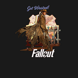 Свитшот хлопковый мужской Ghoul fallout Get Wasted, цвет: черный — фото 2