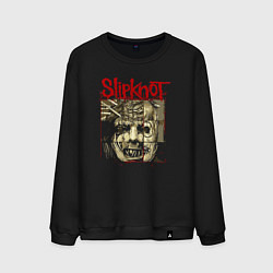 Свитшот хлопковый мужской Slipknot rock band, цвет: черный