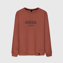 Свитшот хлопковый мужской Kreml, цвет: кирпичный