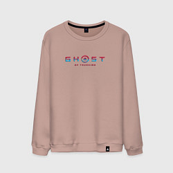 Мужской свитшот Ghost of tsushima gradient logo japan