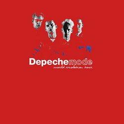 Свитшот хлопковый мужской Depeche Mode - Silence mode, цвет: красный — фото 2