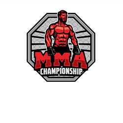 Свитшот хлопковый мужской MMA championship, цвет: белый — фото 2