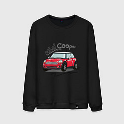 Свитшот хлопковый мужской Mini Cooper, цвет: черный