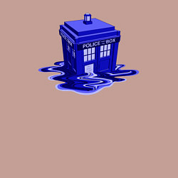 Свитшот хлопковый мужской Tardis ink, цвет: пыльно-розовый — фото 2