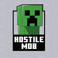 Свитшот хлопковый мужской Minecraft hostile mob, цвет: меланж — фото 2