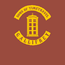 Свитшот хлопковый мужской Сыны путешествия во времени, цвет: кирпичный — фото 2