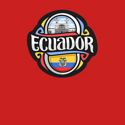 Свитшот хлопковый мужской Эквадор, цвет: красный — фото 2