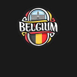 Свитшот хлопковый мужской Belgium, цвет: черный — фото 2