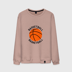 Мужской свитшот Эмблема баскетбольный мяч basketball