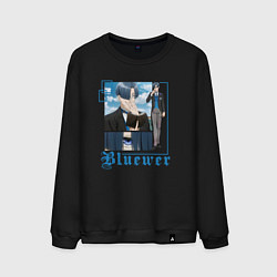 Свитшот хлопковый мужской Тёмный дворецкий Лоуренс Блуэр, цвет: черный