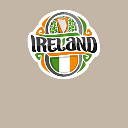 Свитшот хлопковый мужской Ireland, цвет: миндальный — фото 2