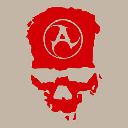 Свитшот хлопковый мужской Amatory Skull, цвет: миндальный — фото 2