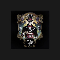 Свитшот хлопковый мужской Юбилейная - Скелеты в шкафу, цвет: черный — фото 2