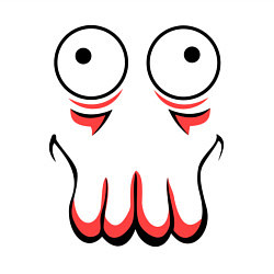 Свитшот хлопковый мужской John Zoidberg Face, цвет: белый — фото 2