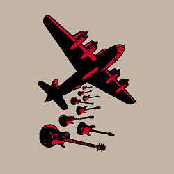 Свитшот хлопковый мужской Гитарный дождь, цвет: миндальный — фото 2