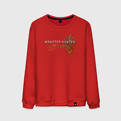 Мужской свитшот Monster hunter wilds logo