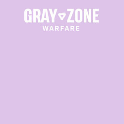 Свитшот хлопковый мужской Gray zone warfare logo, цвет: лаванда — фото 2