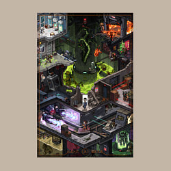 Свитшот хлопковый мужской Half life 1 - levels and bosses, цвет: миндальный — фото 2