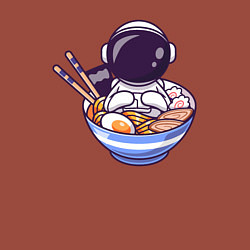 Свитшот хлопковый мужской Ramen spaceman, цвет: кирпичный — фото 2