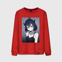 Свитшот хлопковый мужской Чёрный клевер Секре Сваллотейл Неро, цвет: красный