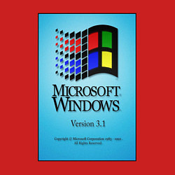 Свитшот хлопковый мужской Windows 3, цвет: красный — фото 2