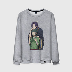 Свитшот хлопковый мужской Монолог фармацевта Жэньши Расчётливый интриган, цвет: меланж