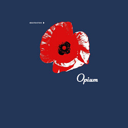 Свитшот хлопковый мужской Opium - art, цвет: тёмно-синий — фото 2