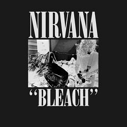 Свитшот хлопковый мужской Nirvana bleach black album, цвет: черный — фото 2