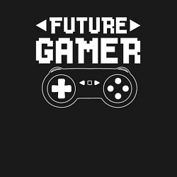 Свитшот хлопковый мужской Будущий геймер, цвет: черный — фото 2