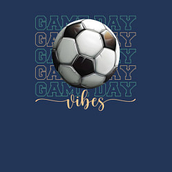 Свитшот хлопковый мужской Игра с мячом - vibes, цвет: тёмно-синий — фото 2