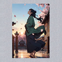 Свитшот хлопковый мужской Монолог фармацевта Маомао во дворце, цвет: меланж — фото 2