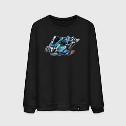 Свитшот хлопковый мужской Suzuki GSX-R, цвет: черный