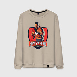 Мужской свитшот Heavyweight boxing gym