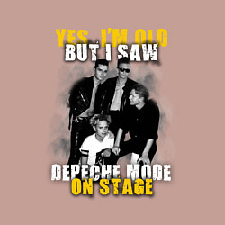 Свитшот хлопковый мужской Depeche Mode - On stage, цвет: пыльно-розовый — фото 2