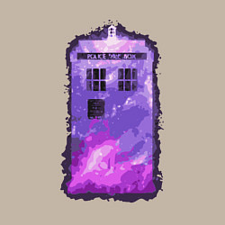 Свитшот хлопковый мужской Violet tardis, цвет: миндальный — фото 2