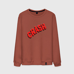 Свитшот хлопковый мужской Crash, цвет: кирпичный