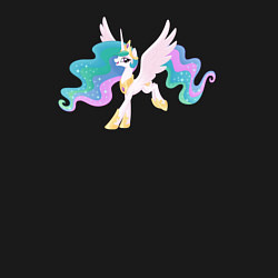 Свитшот хлопковый мужской Принцесса Селестия из My Little Pony в кино, цвет: черный — фото 2