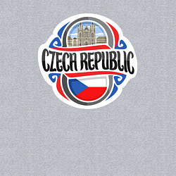 Свитшот хлопковый мужской Чешская Республика, цвет: меланж — фото 2